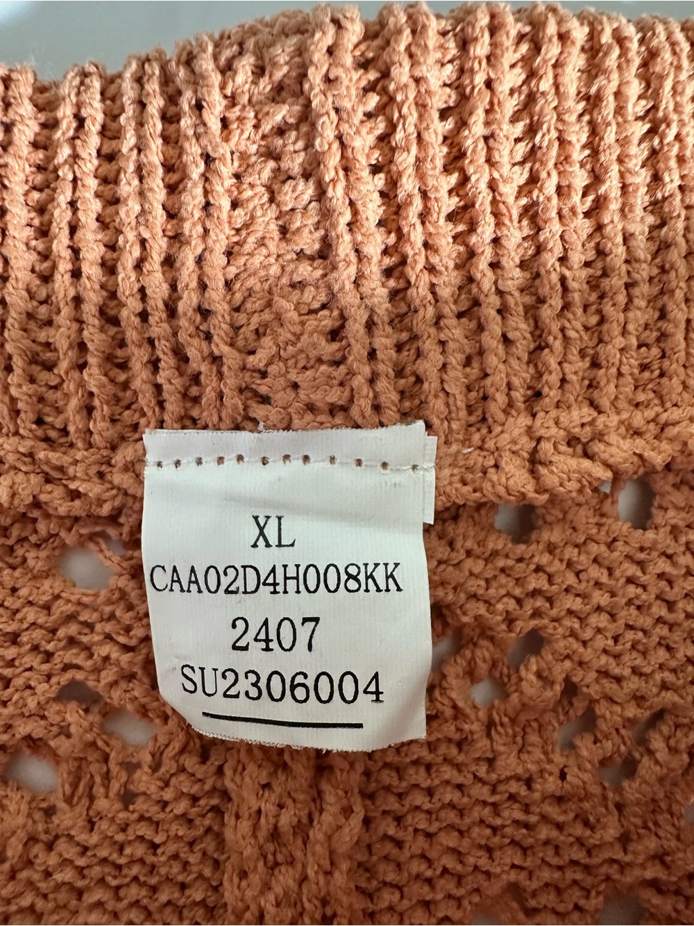 CUPSHE Crochet High-Waist Wide-Leg Pants - Rust Sz XL - Picture 6 of 10